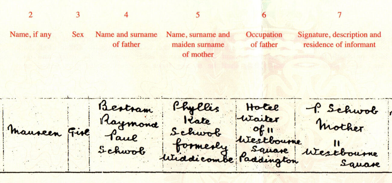 Bertrand marriage certificate