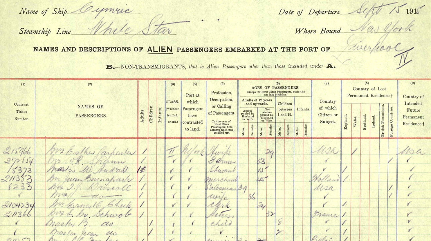 Outbound to New York