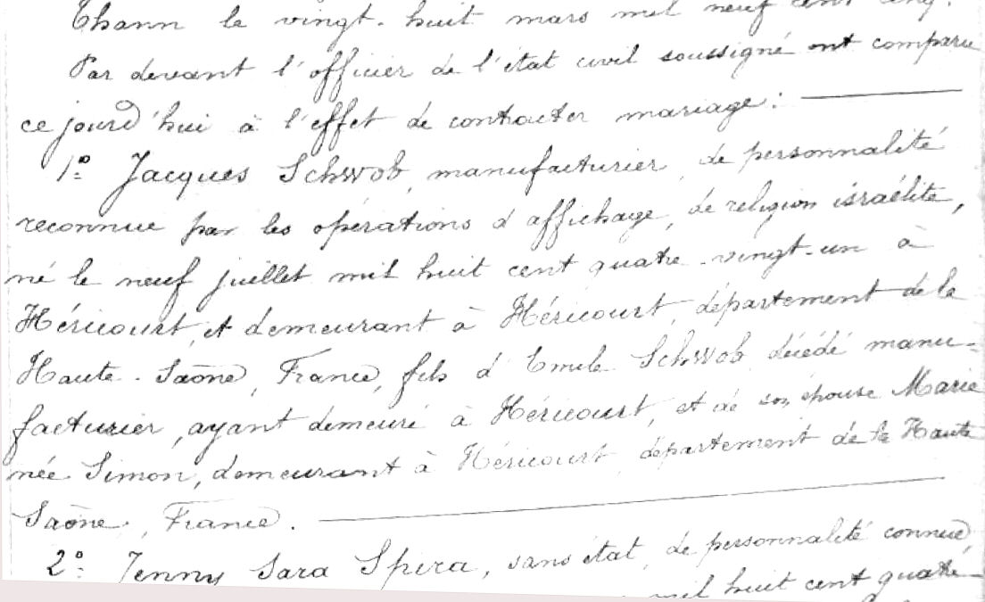 marriage to Jenny Spira