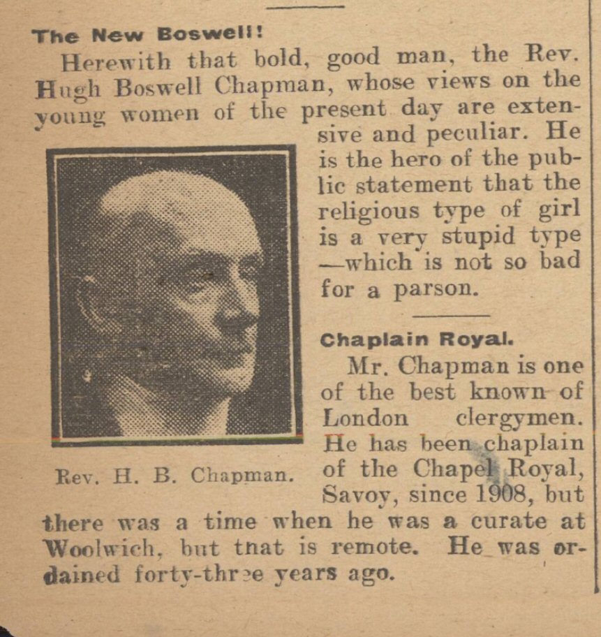 Reverend Hugh Boswell Chapman