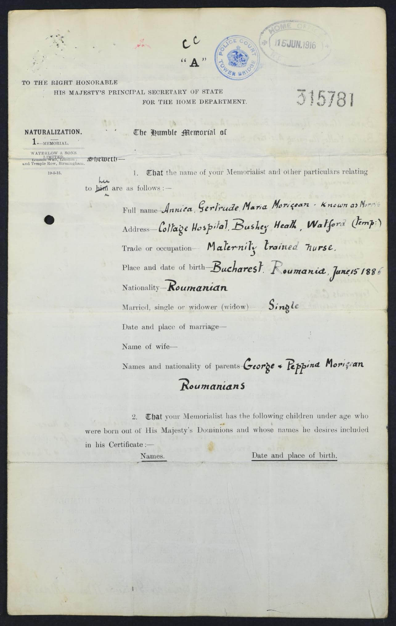 naturalisation papers