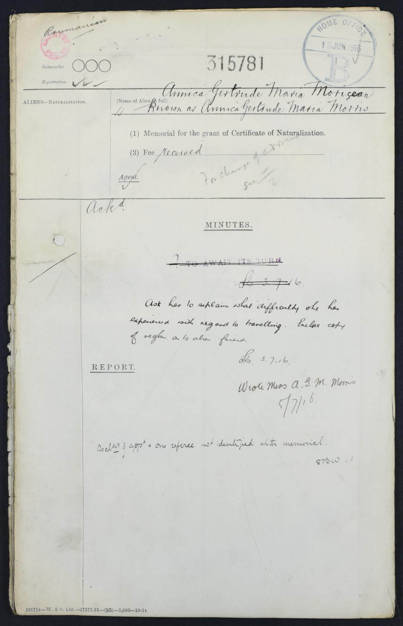 naturalisation papers