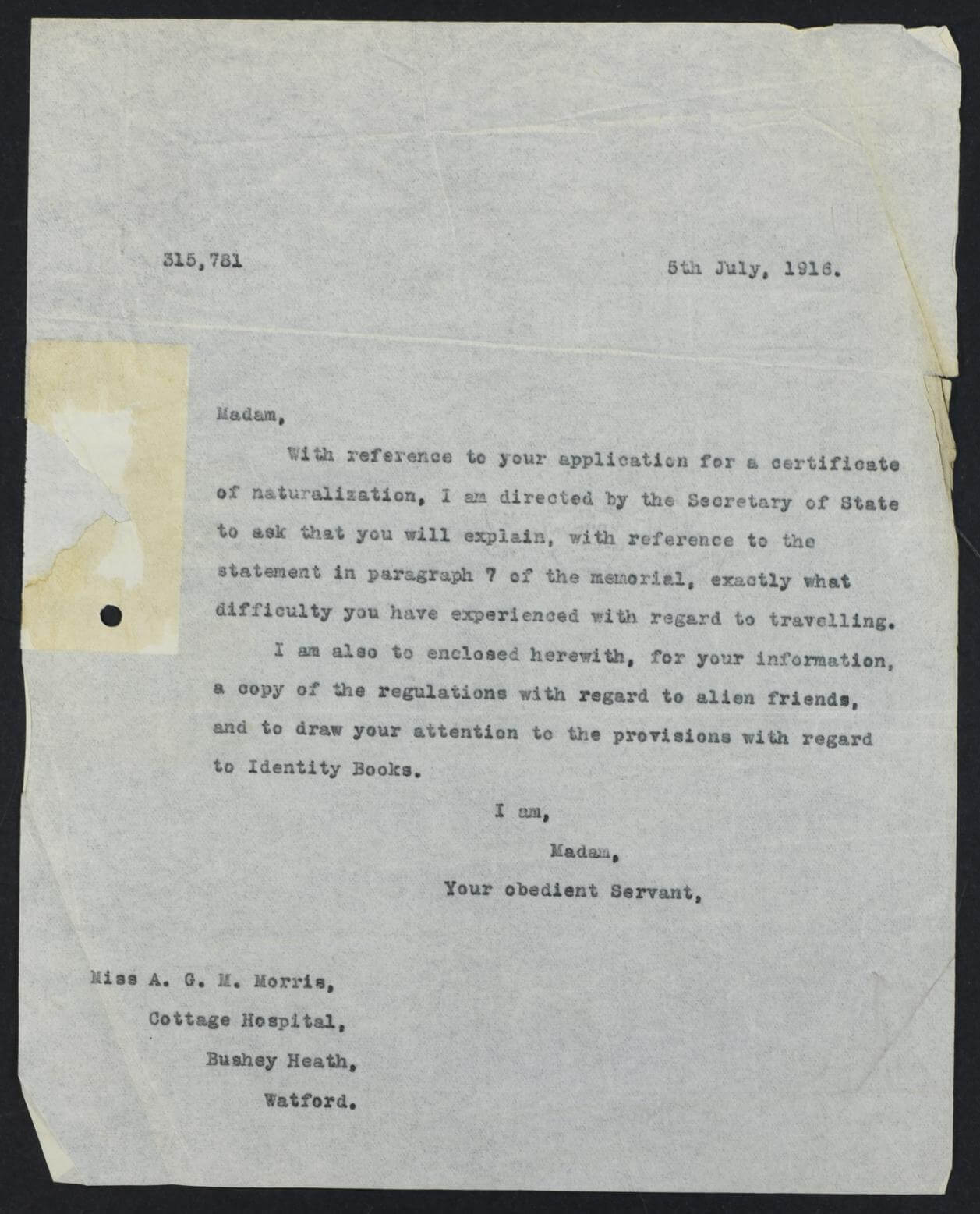 naturalisation papers