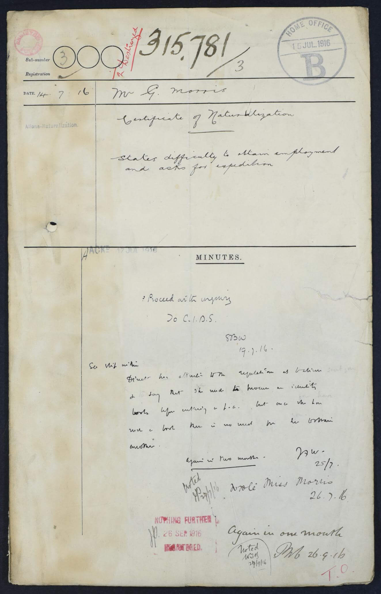 naturalisation papers