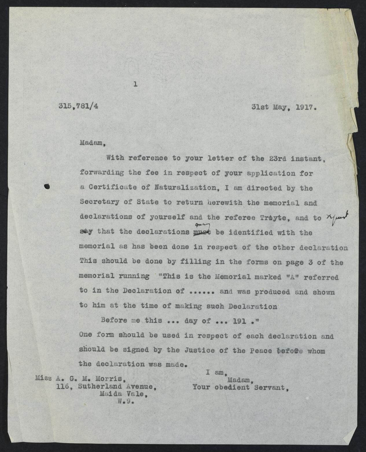 naturalisation papers