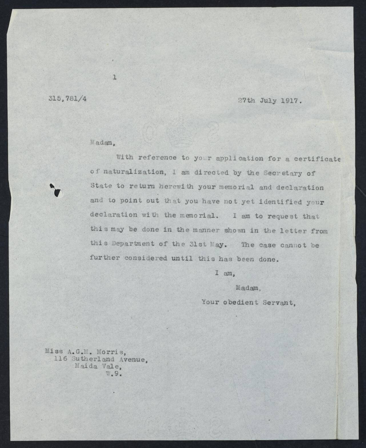 naturalisation papers